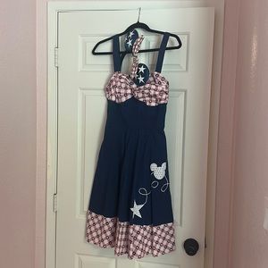 All American Girl Disney Parks Mickey Mouse Dress and ears